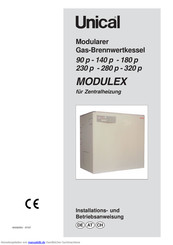 Unical MODULEX 140 p Installations- Und Betriebsanweisung