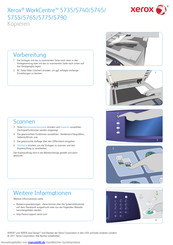 Xerox WorkCentre 5790 Bedienungsanleitung