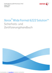 Xerox Wide Format 6622 Solution Handbuch
