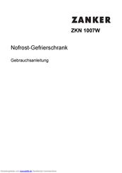 Zanker ZKN 1007W Gebrauchsanleitung