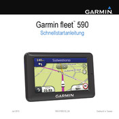 Garmin fleet 590 Schnellstartanleitung