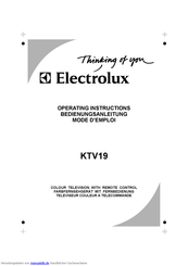 Electrolux KTV19 Bedienungsanleitung