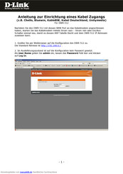 D-Link DWR-512 Anleitung