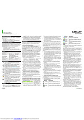 Balluff BVS-E Handbuch