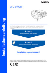 Brother MFC-640CW Installationsanleitung