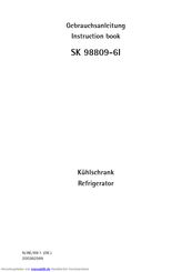 Electrolux-Aeg SK 98809-6I Gebrauchsanleitung