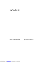 AEG Electrolux LAVAMAT 5482 Benutzerinformation