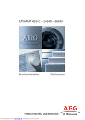 ELECTROLUX-AEG LAVAMAT 62640 Benutzerinformation