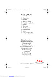 AEG Electrolux M 26 Serie Gebrauchsanweisung