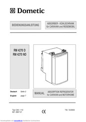 Electrolux-Aeg RM 4270 D Bedienungsanleitung