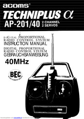 Acoms Techniplus AP-201/40 Gebrauchsanweisung