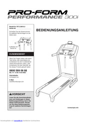 Pro-Form PERFORMANCE 300i Bedienungsanleitung
