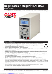 Quat power LN-3003 Bedienungsanleitung