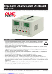 Quat power LN-3003XIII Bedienungsanleitung