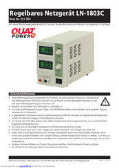 Quat power LN-1803C Bedienungsanleitung