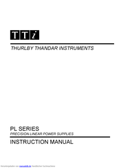 TTI PL320QMT Bedienungsanleitung
