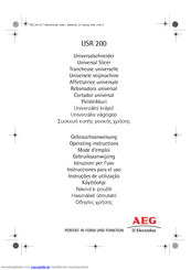AEG Electrolux USR 200 Gebrauchsanweisung