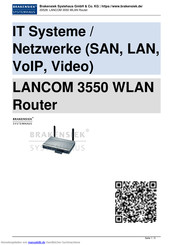 Lancom 3550 Wireless Bedienungsanleitung