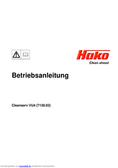HAKO Cleanserv VU4 Betriebsanleitung
