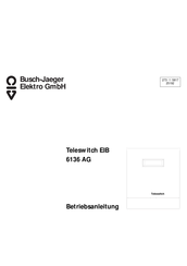 Busch-Jaeger Teleswitch EIB 6136 AG Betriebsanleitung