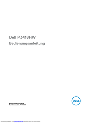 Dell P3418HW Bedienungsanleitung