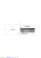 Citizen Eco-Drive CTZ-B8036 Betriebsanleitung