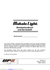 UP Makalu Light Betriebshandbuch