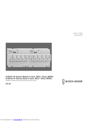 Busch-Jaeger 8186/02 Bedienungsanleitung