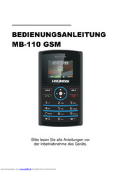 Hyundai MB-110 GSM Bedienungsanleitung