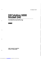 digital DECstation 5000 Modell 240 Installationsanleitung