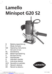 Lamello Minispot G20 S2 Bedienungsanleitung