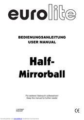 EuroLite Half-Mirrorball Bedienungsanleitung
