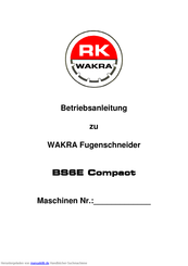 WAKRA BS6E Compact Betriebsanleitung