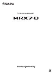 Yamaha MRX7-D Bedienungsanleitung
