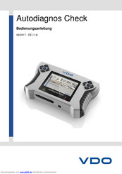 VDO Autodiagnos Bedienungsanleitung