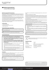 Sygonix 43968V Bedienungsanleitung