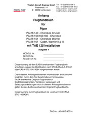 Thielert pa-28-150 Flughandbuch