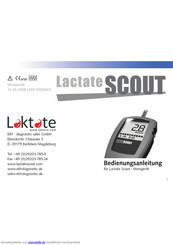 SensLab Lactate SCOUT Bedienungsanleitung