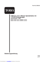 Toro Serie Greensmaster 3000 Bedienungsanleitung