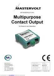 Mastervolt Multipurpose Contact Output Betriebsanleitung