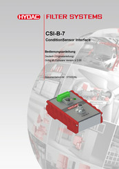 Hydac CSI-B-7 Bedienungsanleitung
