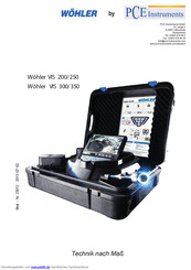 PCE Instruments Wöhler VIS 250 Bedienungsanleitung