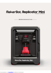 MakerBot Replicator Mini Bedienungsanleitung