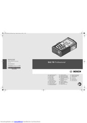 Bosch DLE 70 Professional Originalbetriebsanleitung