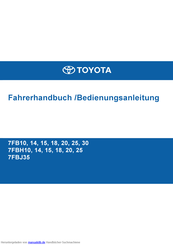 Toyota 7FB20 Bedienungsanleitung