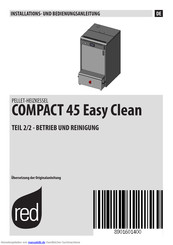 RED COMPACT 45 Easy Clean Installations- Und Bedienungsanleitung