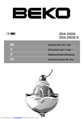 Beko DSA 25030 Gebrauchsanweisung