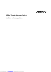 Lenovo GCM32 Installations- Und Bedienungsanleitung