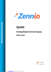 Zennio Quad ZN1IO-4IAD Bedienungsanleitung