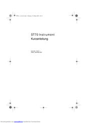 Raymarine ST70 Instrument Kurzanleitung
